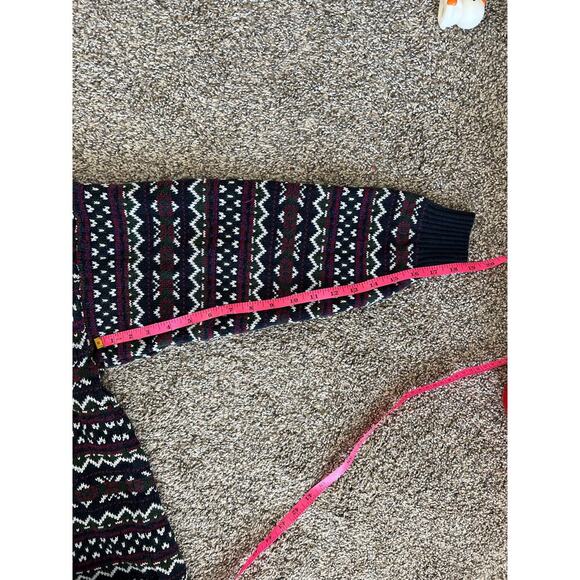 Vintage Bugle Boy Earth Tone Grandapa Pullover Sweater - Picture 5 of 9